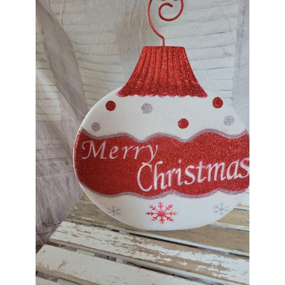 Metal ornament‎ hanging Merry Christmas Xmas home d